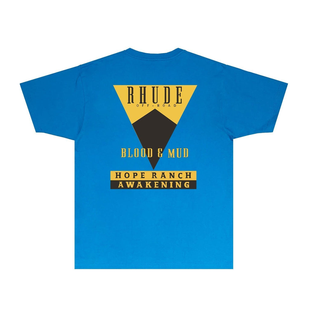 Rhude T-shirts Printed Trendy Pure Cotton