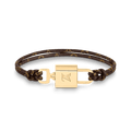 Louis Vuitton Lock It Again 18K Gold Bracelet