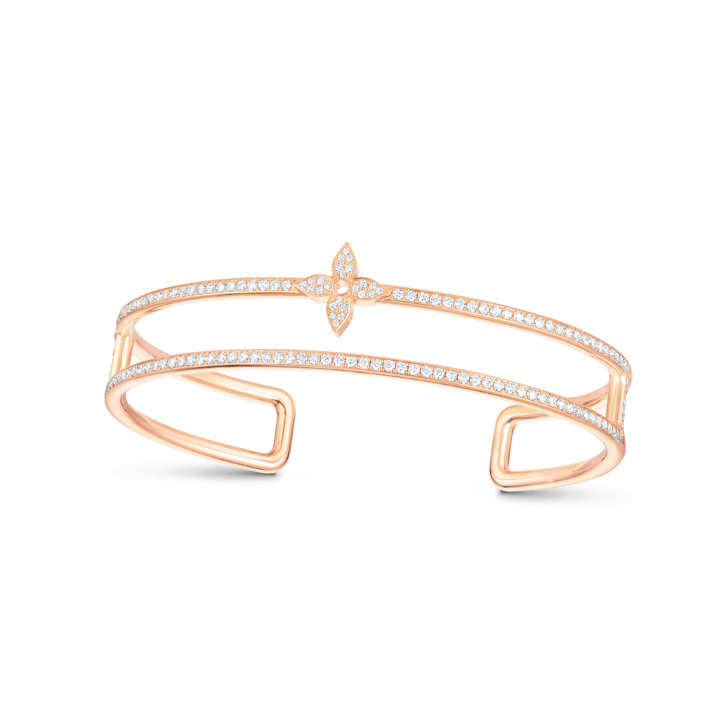 Louis Vuitton Idylle Blossom Two-Row 18K Gold Bracelet