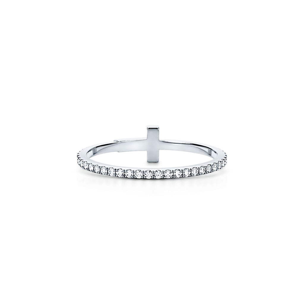 Tiffany Diamond Wire 18K Gold Ring