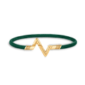 Louis Vuitton Volt Upside Down Play Green 18K Gold Bracelet