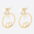 Dior Circle Pearls 18K Gold Earrings
