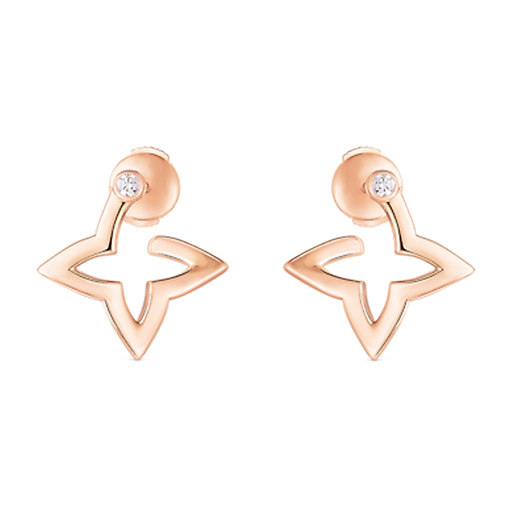 Louis Vuitton Blossom Mini Hoops 18K Gold Earrings