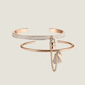 Hermes Kelly Cadenas 18K Gold Bracelet
