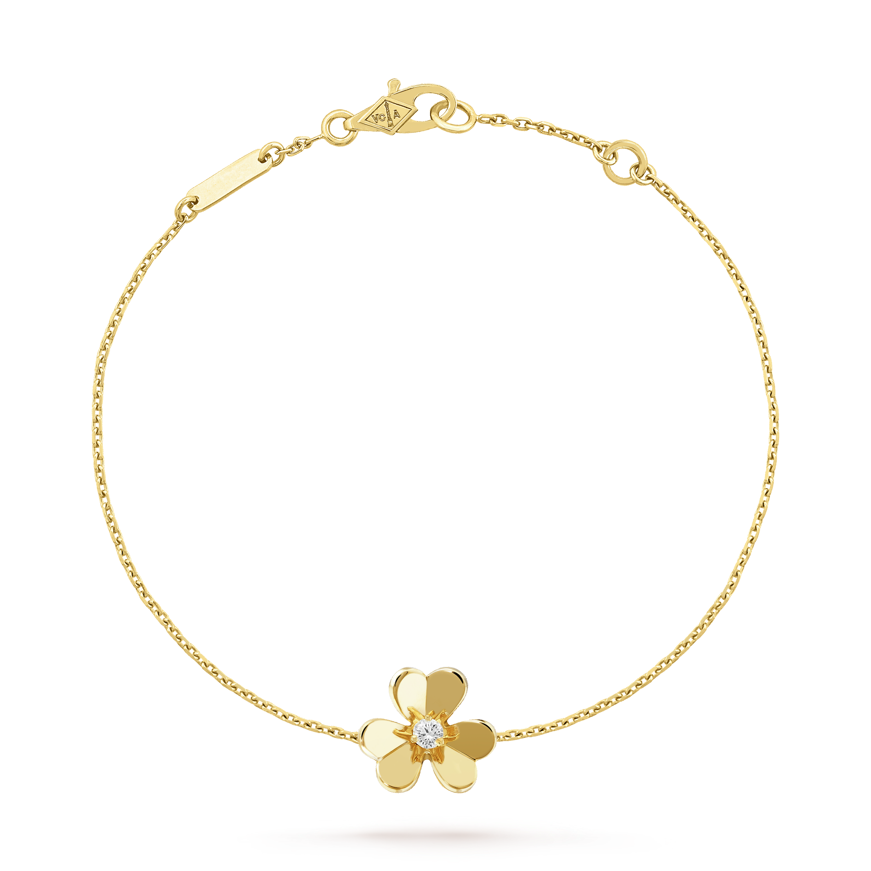 Frivole Medium Clover 18K Gold Bracelet