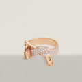 Hermes Kelly Gavroche Diamonds 18K Gold Ring