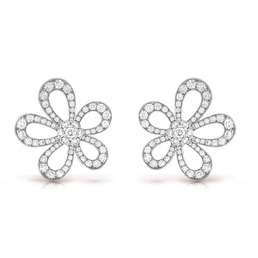 Flowerlace 18K Gold Earrings