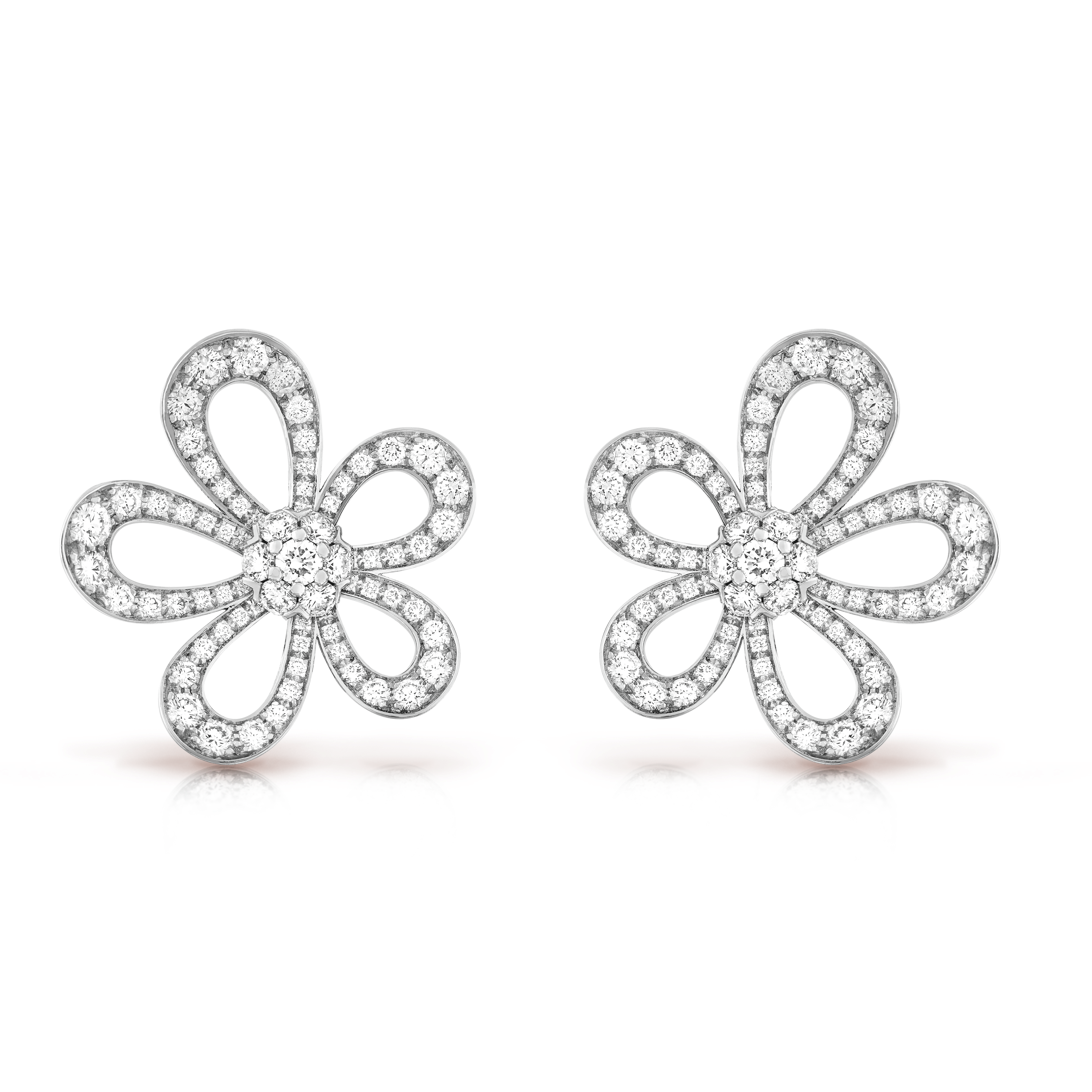 Flowerlace 18K Gold Earrings