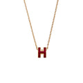 Hermes Mini Pop Red 18K Gold Necklace