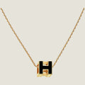 Hermes Cage D'H 18K Gold Necklace