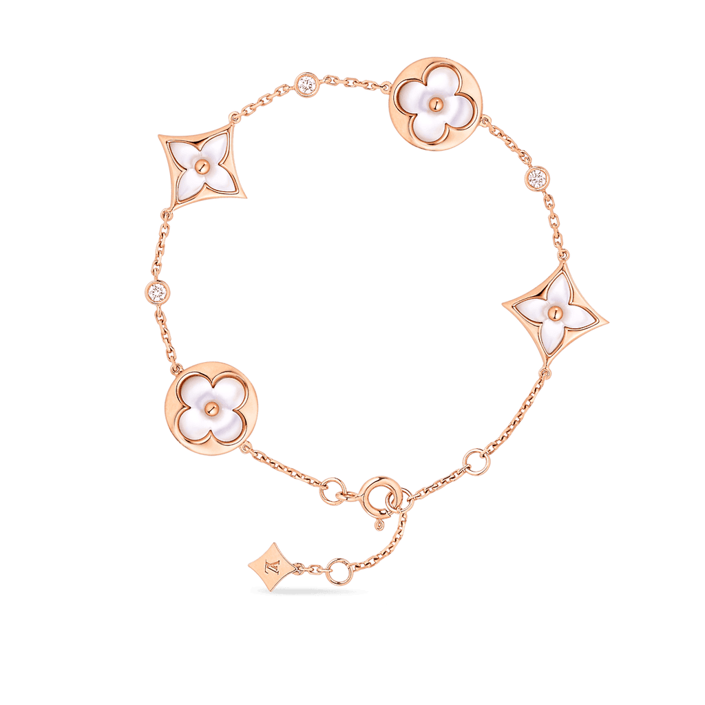 Louis Vuitton Colour Blossom Balenciaga Multi-Motif 18K Gold Bracelet