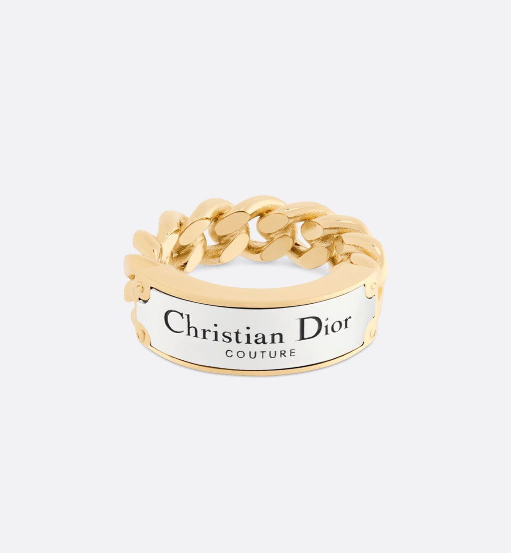 Dior Couture Chain Link 18K Gold Ring