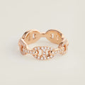 Hermes Chaine D'Ancre Enchainee Diamond 18K Gold Ring