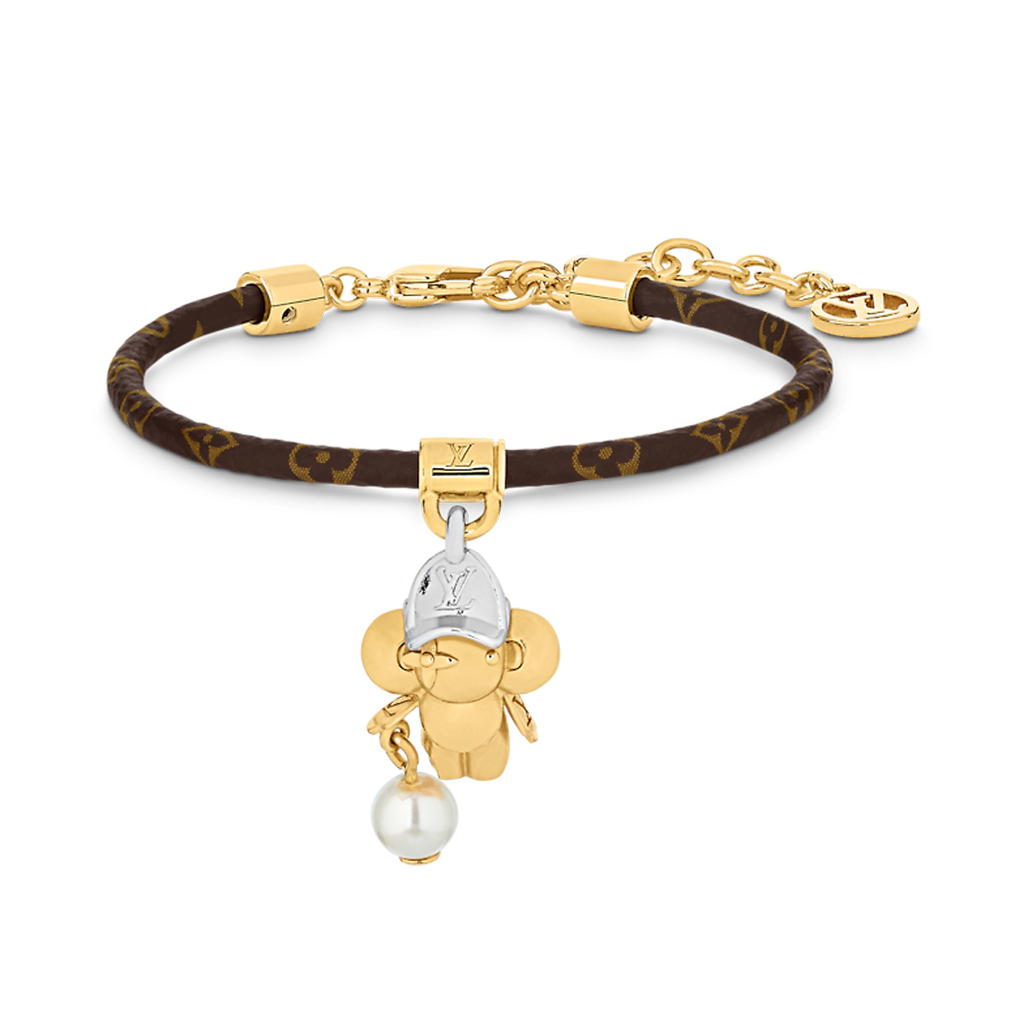 Louis Vuitton Vivienne Pearls 18K Gold Bracelet