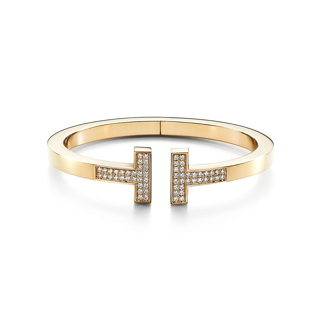 Tiffany Diamond Square 18K Gold Bracelet