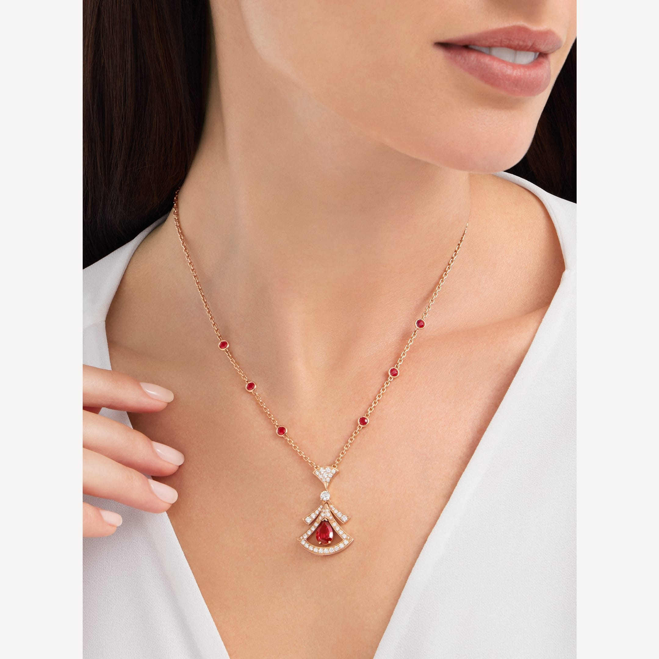Bvlgari Dream Diamond 18K Gold Necklace