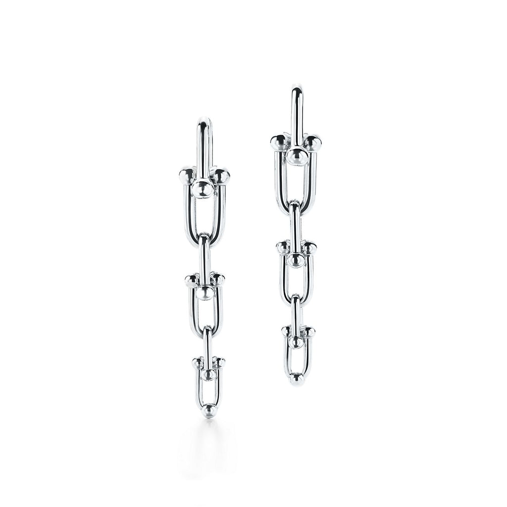 Tiffany HardWear Graduated Link 18K Gold Earrings