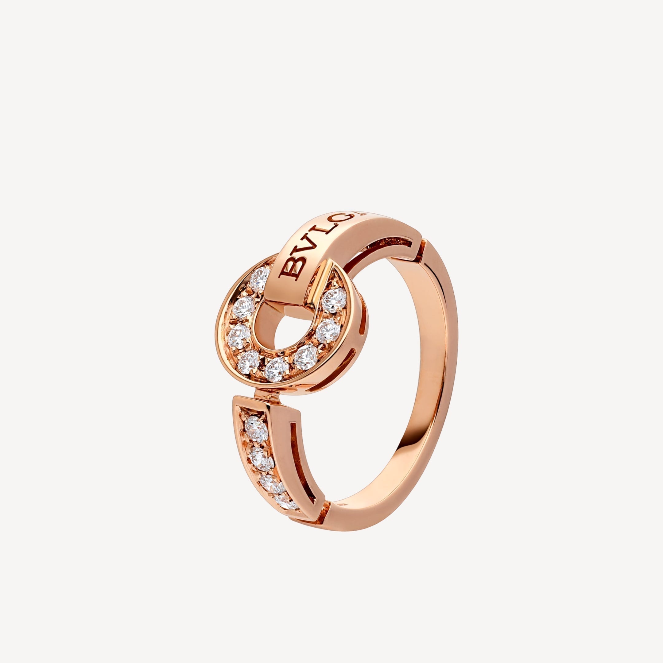 Bvlgari Diamond 18K Gold Ring