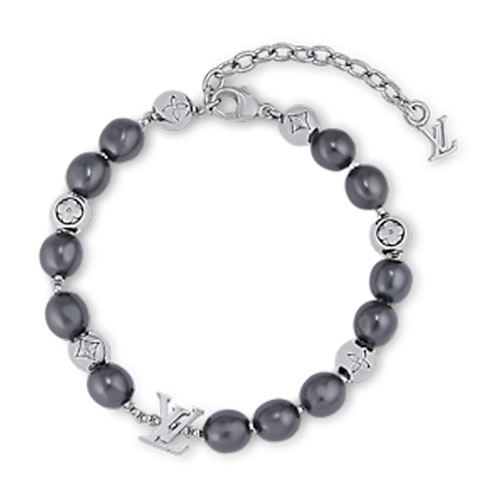 Louis Vuitton Monogram Pearls 18K Gold Bracelet