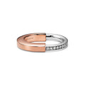 Tiffany Lock Diamond 18K Rose Gold Ring