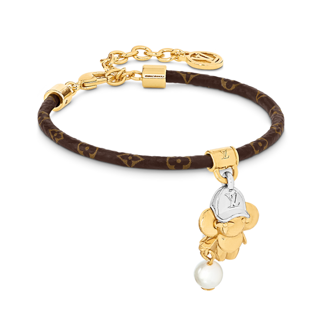 Louis Vuitton Vivienne Pearls 18K Gold Bracelet