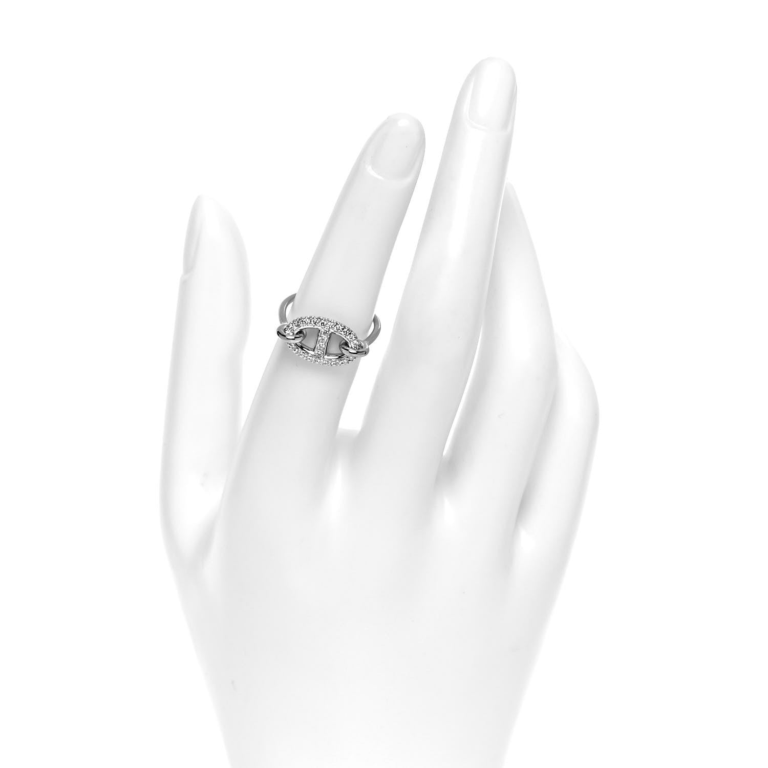 Hermes Farandole Diamond 18K Gold Ring