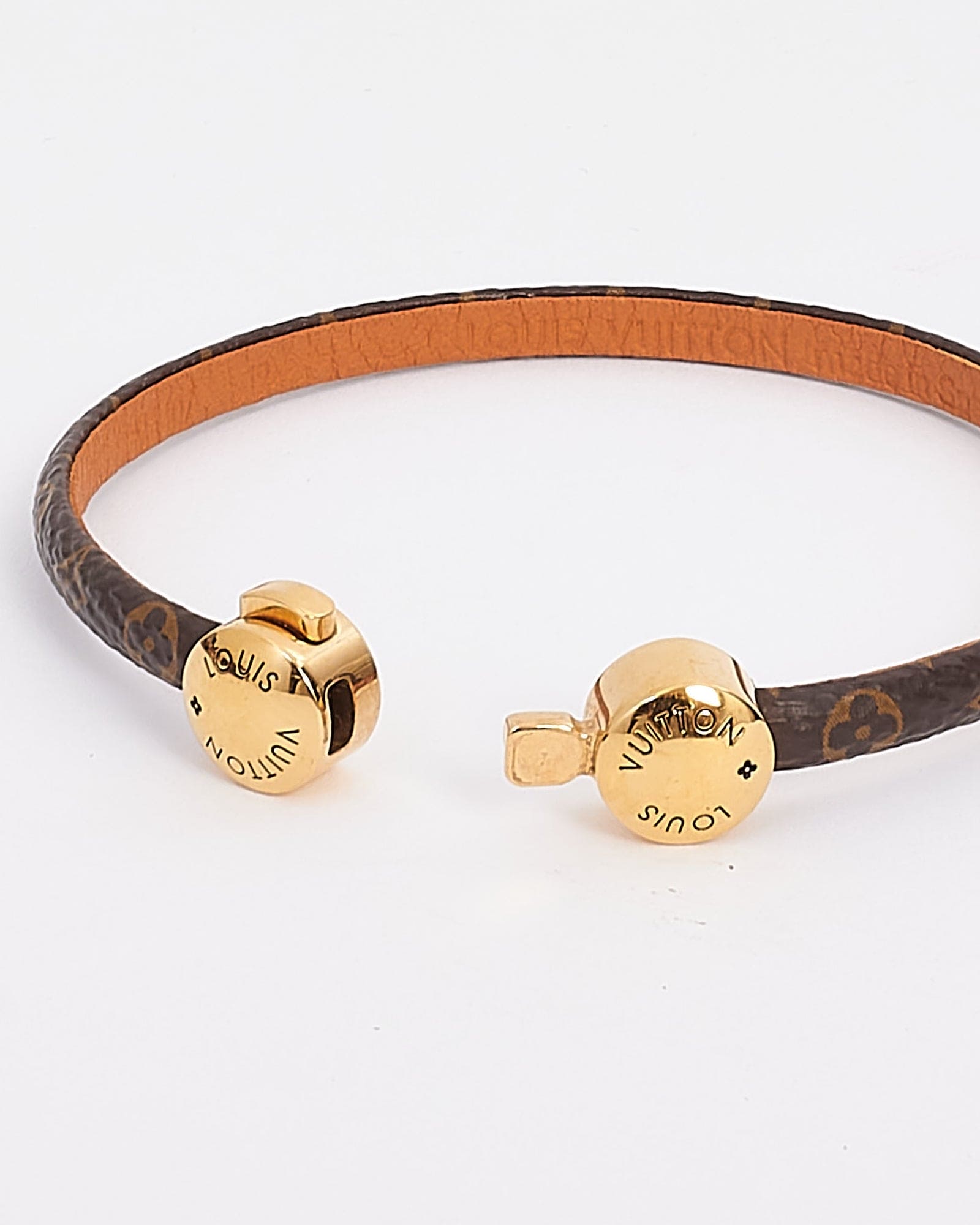 Louis Vuitton Historic Mini Monogram 18K Gold Bracelet