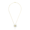 Rose De Noel Clip Pendant 18K Gold Necklace