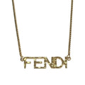 Fendi Script 18K Gold Necklace