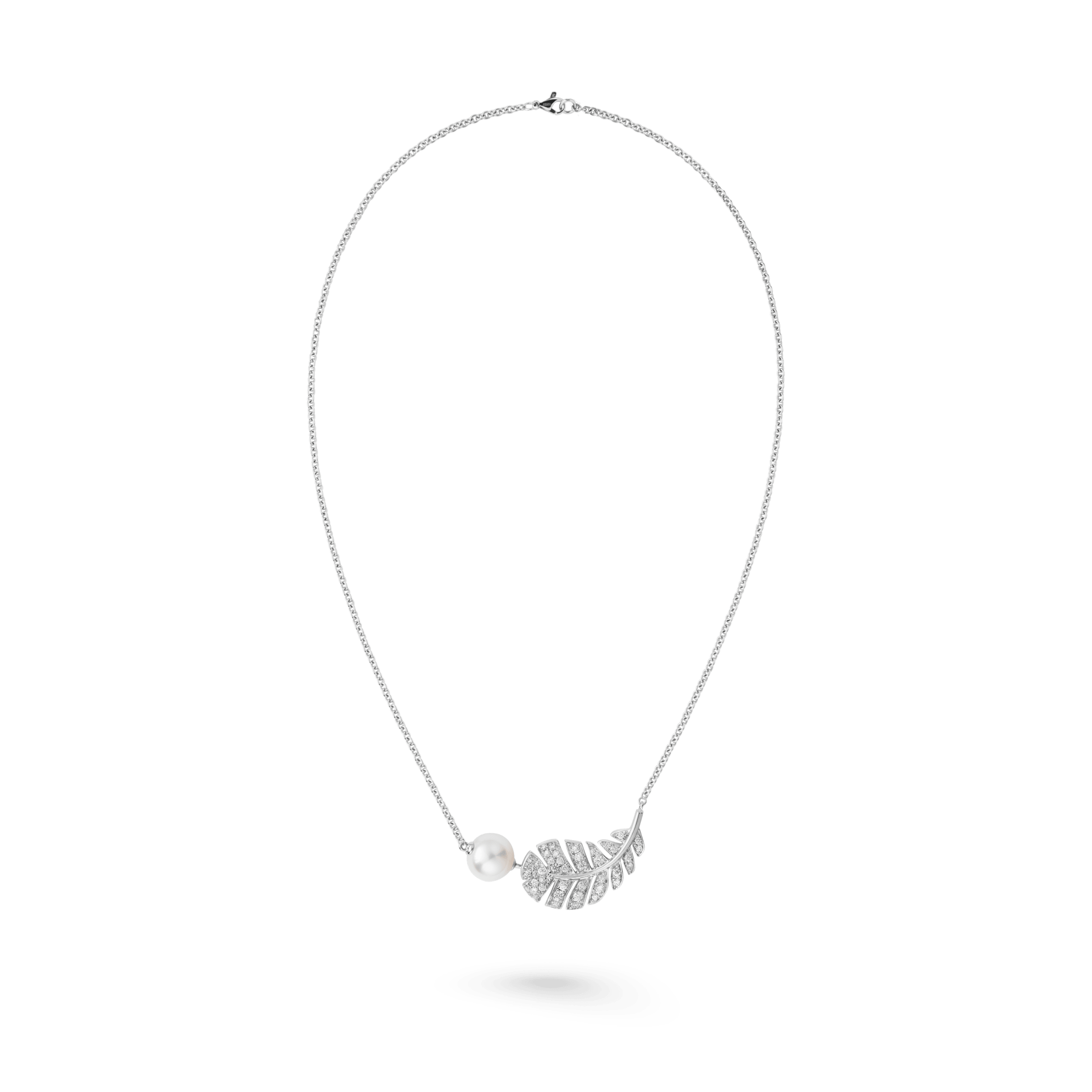 Chanel Plume De 18K Gold Necklace