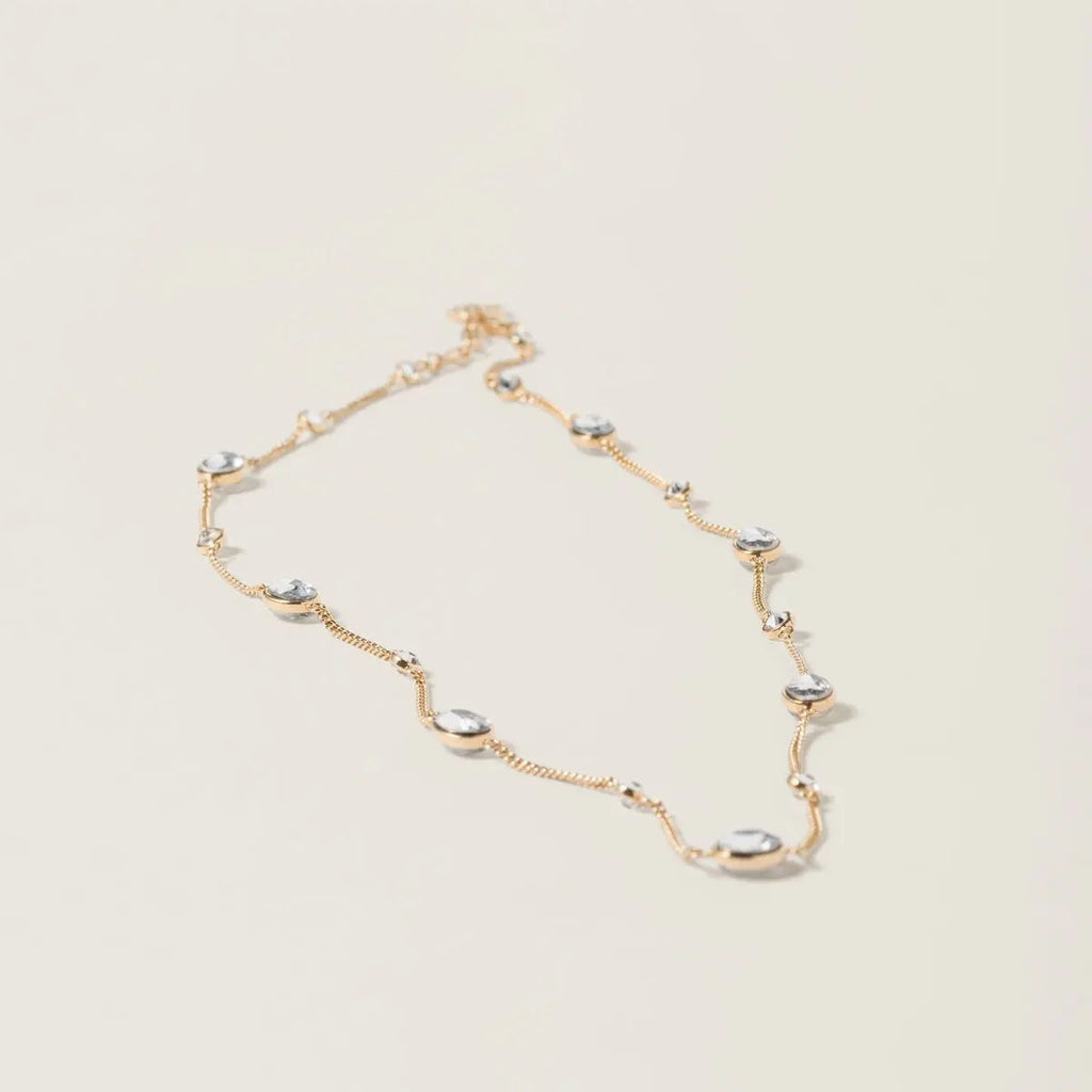 Miu Metal Crystals 18K Gold Bracelet