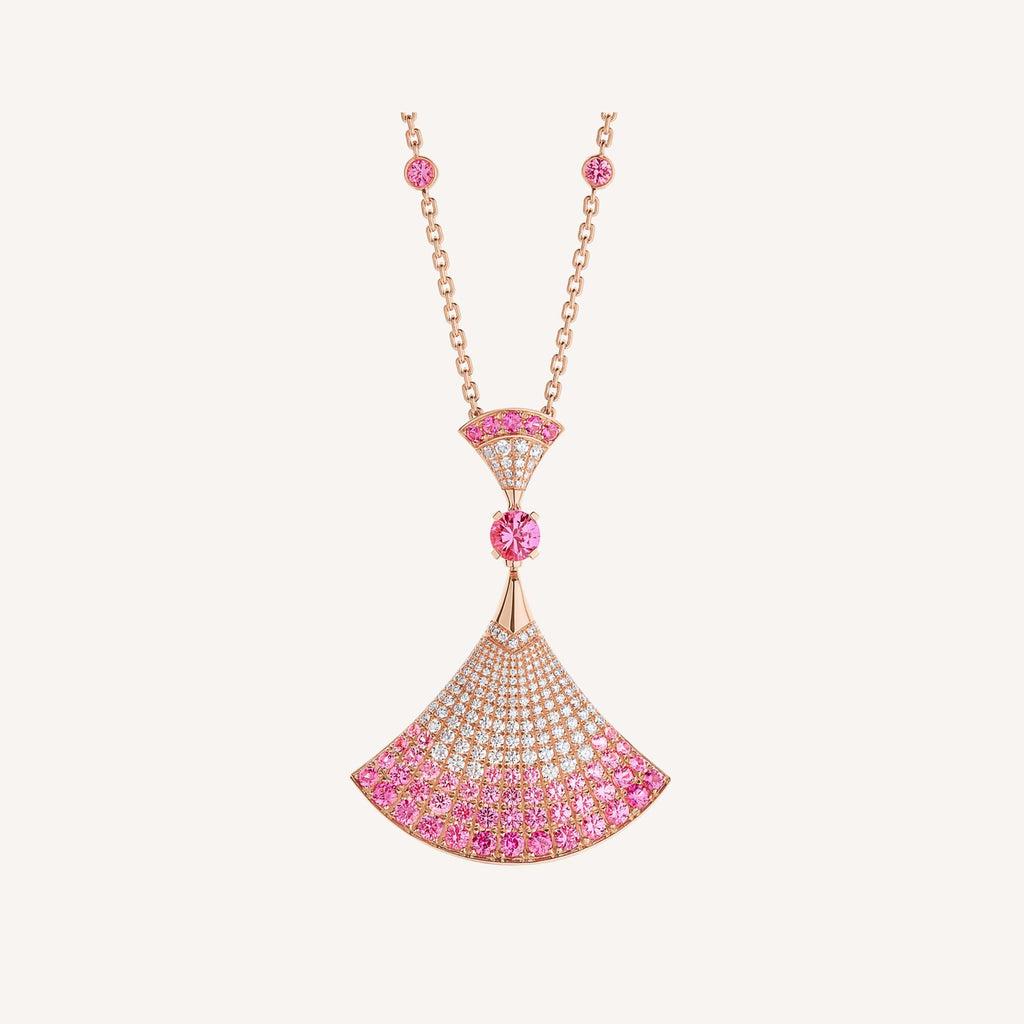 Bvlgari DIVAS' DREAM Pink Diamonds 18K Gold Necklace