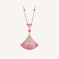 Bvlgari DIVAS' DREAM Pink Diamonds 18K Gold Necklace