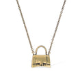 Balenciaga Hourglass Bag 18K Gold Necklace