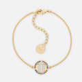Dior Petit Multicolor Crystals 18K Gold Bracelet