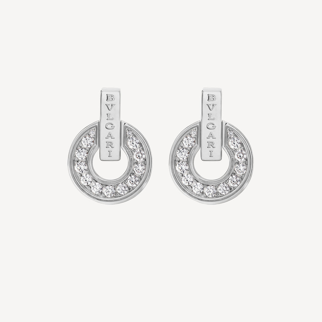 Bvlgari 18K White Gold Earrings