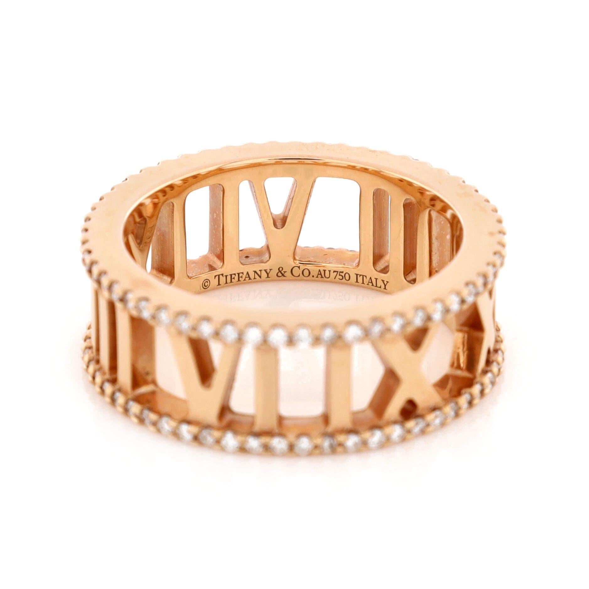 Tiffany Atlas Diamond 18K Gold Ring