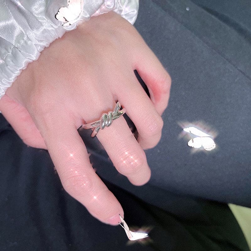 Tiffany Knot Double Row 18K Rose Gold Ring