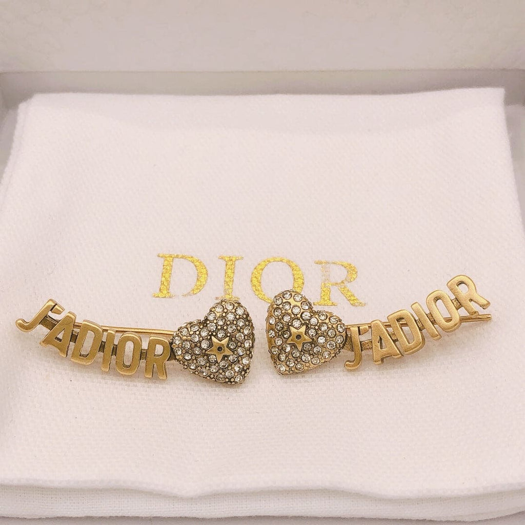 Dior J'Adior Vintage 18K Gold Earrings