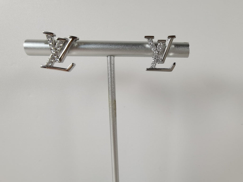 Louis Vuitton Iconic Diamond 18K Gold Earrings