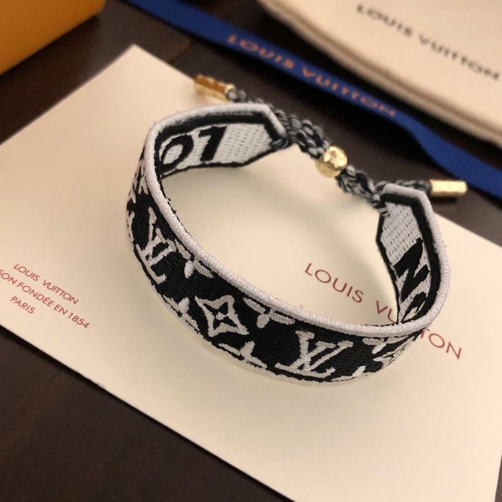 Louis Vuitton Buddy Red & Black 18K Gold Bracelet