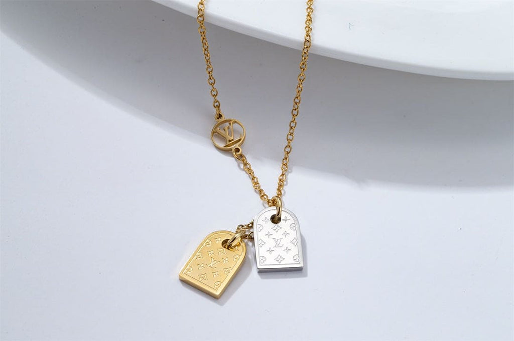 Louis Vuitton Nanogram 18K Gold Necklace