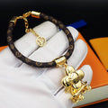 Louis Vuitton VIVIENNE KICK FLIP 18K Gold Bracelet