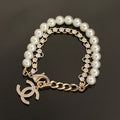 Chanel Pearls Chain 18K Gold Bracelet
