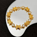 Celine Crystals 18K Gold Bracelet