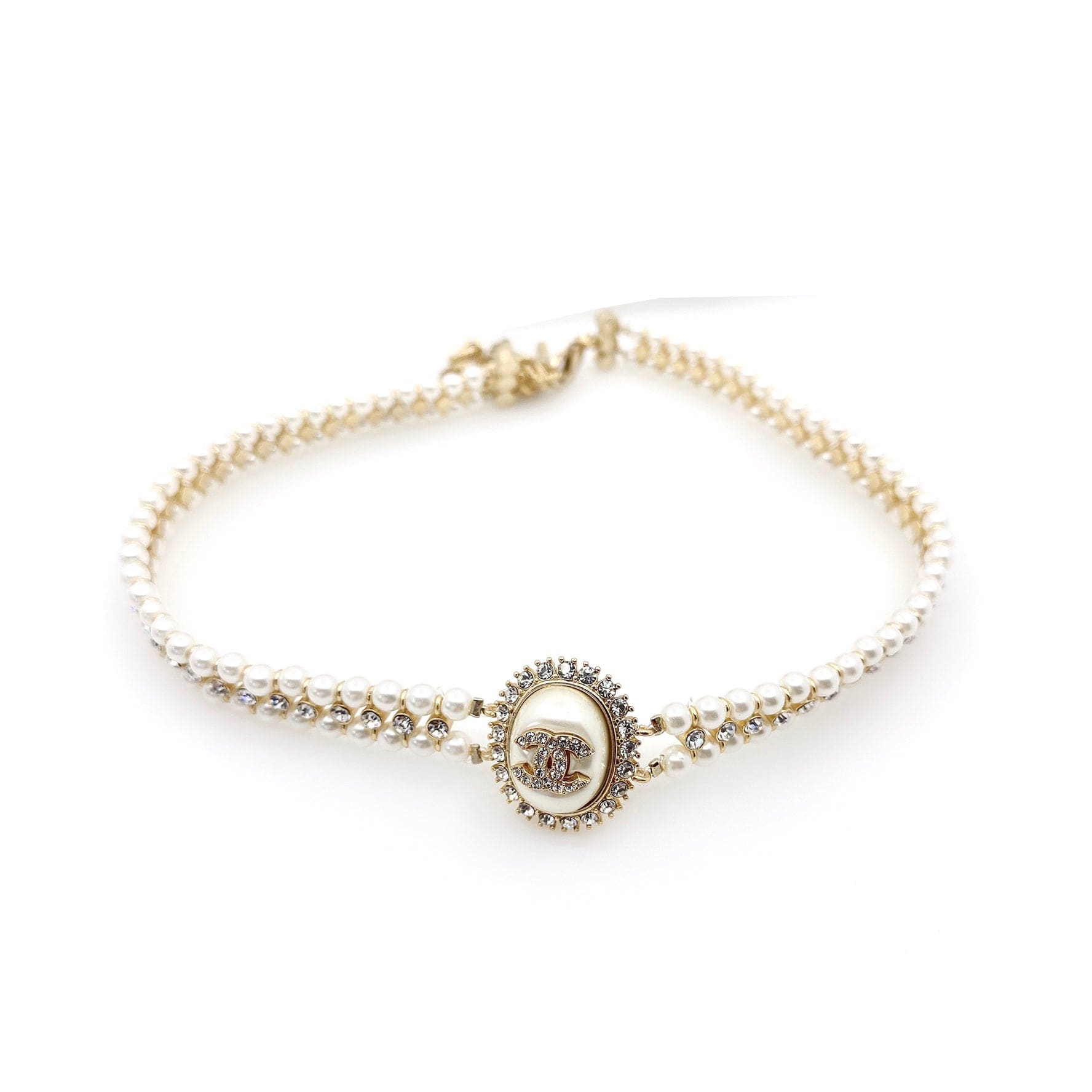 Chanel Pearl 18K Gold Necklace