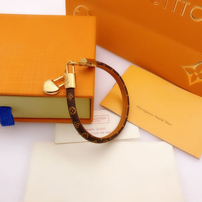 Louis Vuitton Crazy In Lock Charm 18K Gold Bracelet