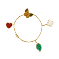 Lucky Alhambra Four Motifs Clover 18K Gold Bracelet