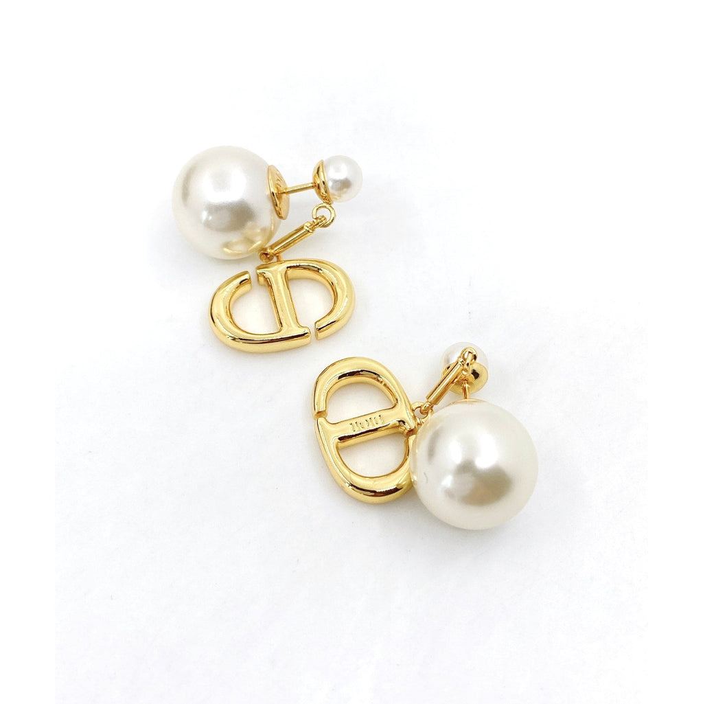 Tribales Pearl 18K Gold Earrings