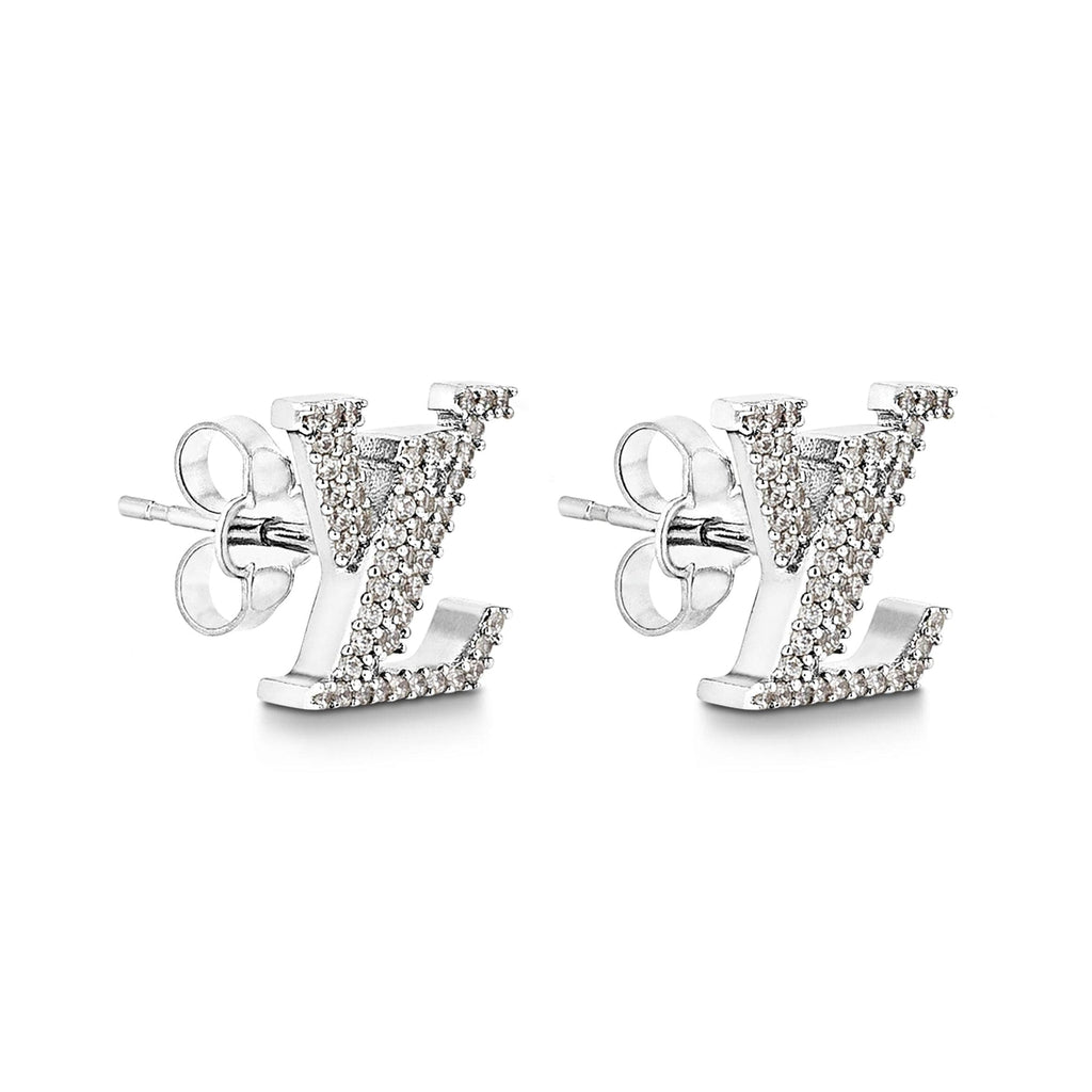 Louis Vuitton Iconic Diamond 18K Gold Earrings